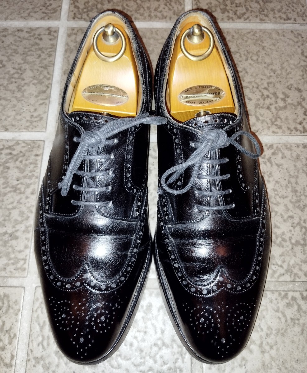 JOHN LOBB◇ジョンロブ◇DARBY◇ウィングチップ◇ブラック◇8E◇旧ロゴ◇格安出品