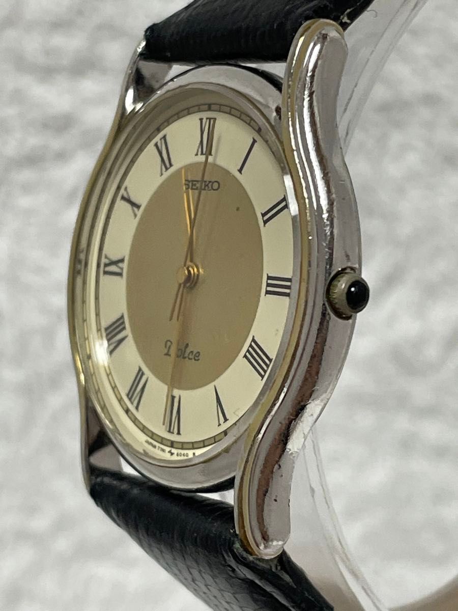 SEIKO セイコー ドルチェ クォーツ【7741-6030】文字盤 ゴールド SEIKO セイコー ドルチェ クォーツ【7741-6030】文字盤 ゴールド