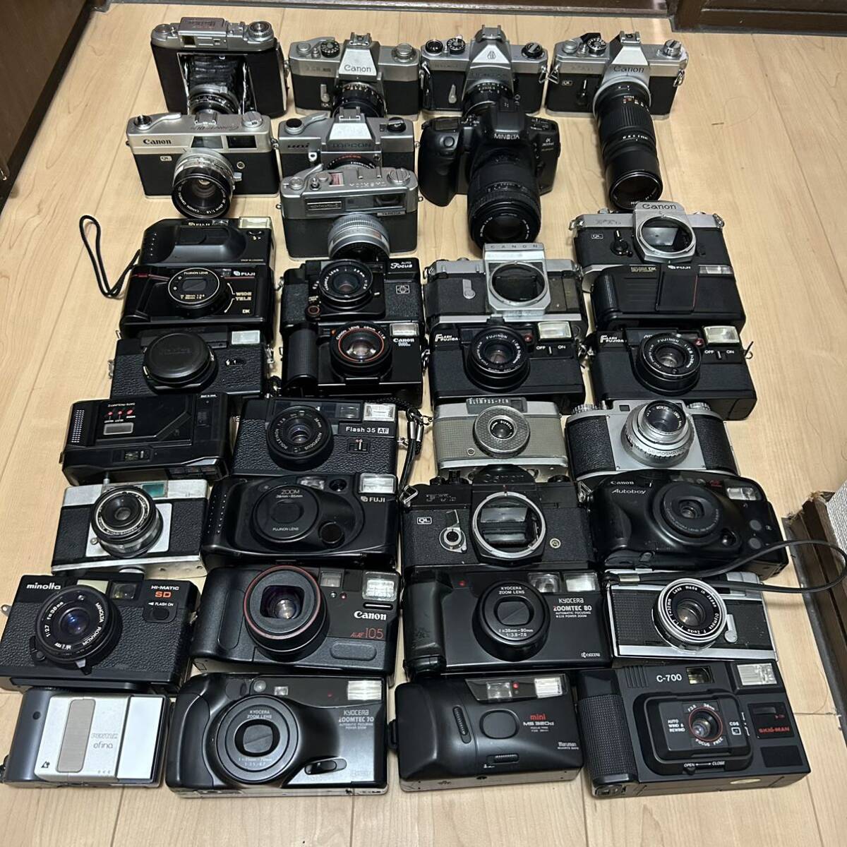 大量34台 フィルムカメラ まとめ売りOLYMPUS Canon PENTAX YASHICA MINOLTA RICOH Autoboy Nikon KONICA c35 μ ftb pen EOS FUJIFILM