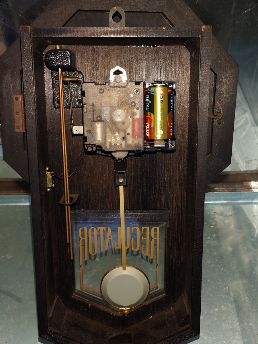 引き取りのみ 柱時計 CITIZEN シチズン 日本製 振り子時計 壁掛け時計 掛け時計 掛時計 レトロ アンティーク QUARTZの画像6