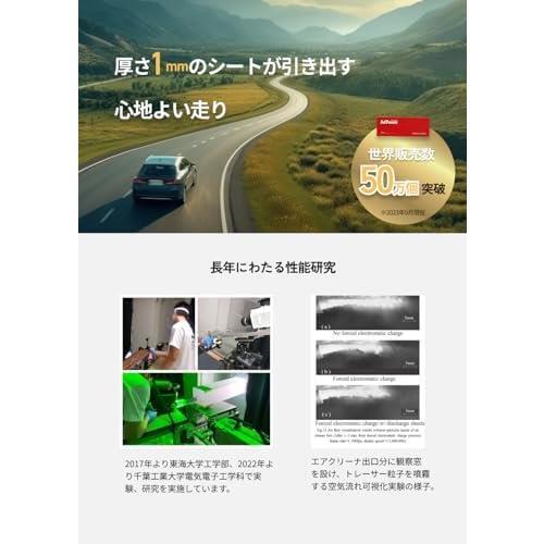 アドパワー（）【乗用車用／特許取得】厚さ１ミリの静電気抑制シート エンジンへの空気流れを改善_画像3