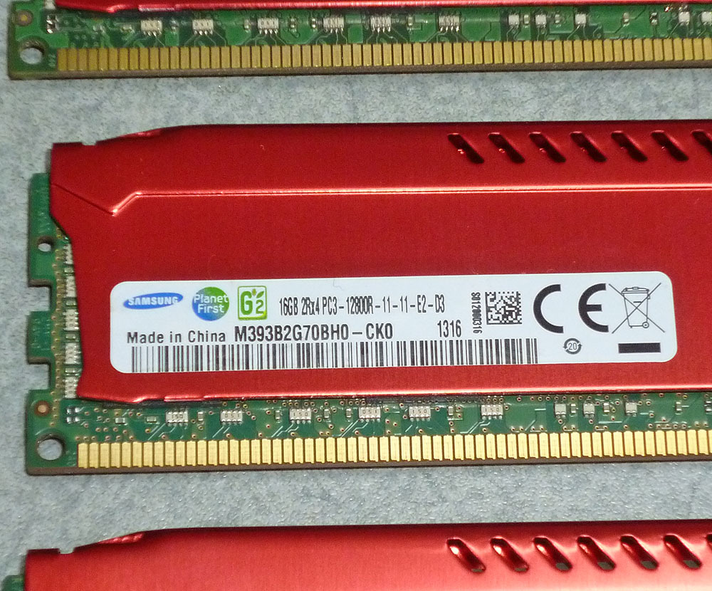 【MacPro最強最速化計画 NO.1 メモリ128GB】MacPro2009～12用 ヒートシンク付メモリ(16GB×8枚=128GB)PC3-12800R DDR3/1333MHz動作確認済の画像3