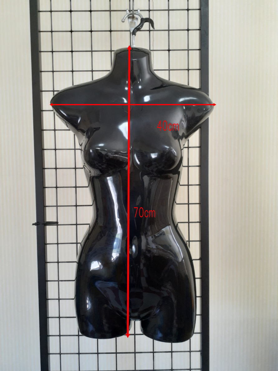  hanger torso half torso hanger type 3 piece set black torso lady's 