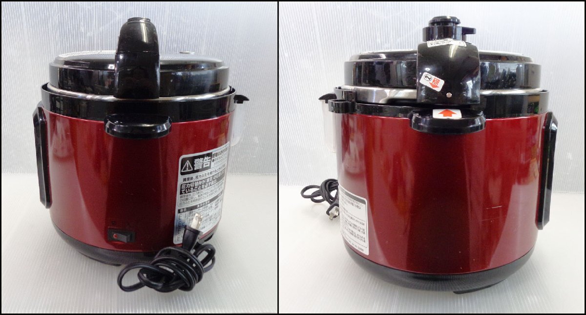 Bana8◆D＆S マイコン 電気圧力鍋 STL-EC50R 20年製 4L 60kPa 調理 鍋の画像3