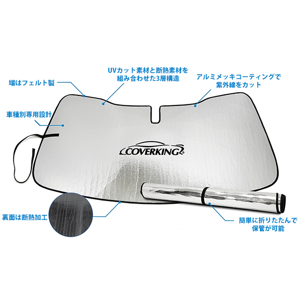 Coverking サンシェード ホンダ エレメント HONDA フロントガラス ウィンドウ サンシェイド 専用設計　_画像4