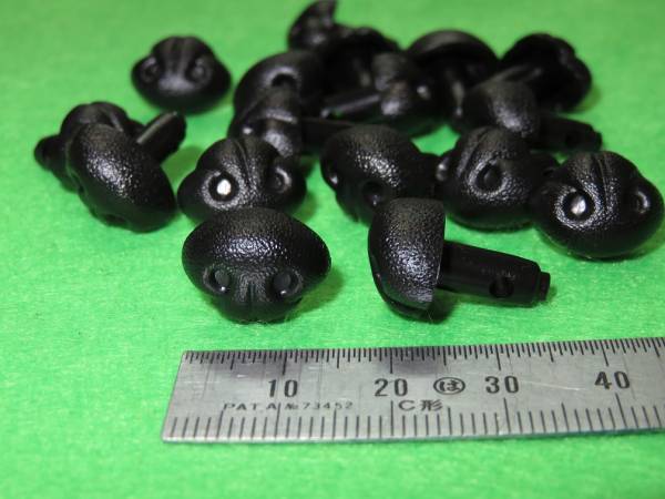 【●DOG NOSE15ｍｍ◎20個●】☆リアル 犬ハナ☆ 黒 クロ ブラック イヌ鼻 犬鼻 ドッグノーズ　編み物　編物　羊毛　ハンドメイド 【即決】_*DOG NOSE　犬ハナ　１５mm*