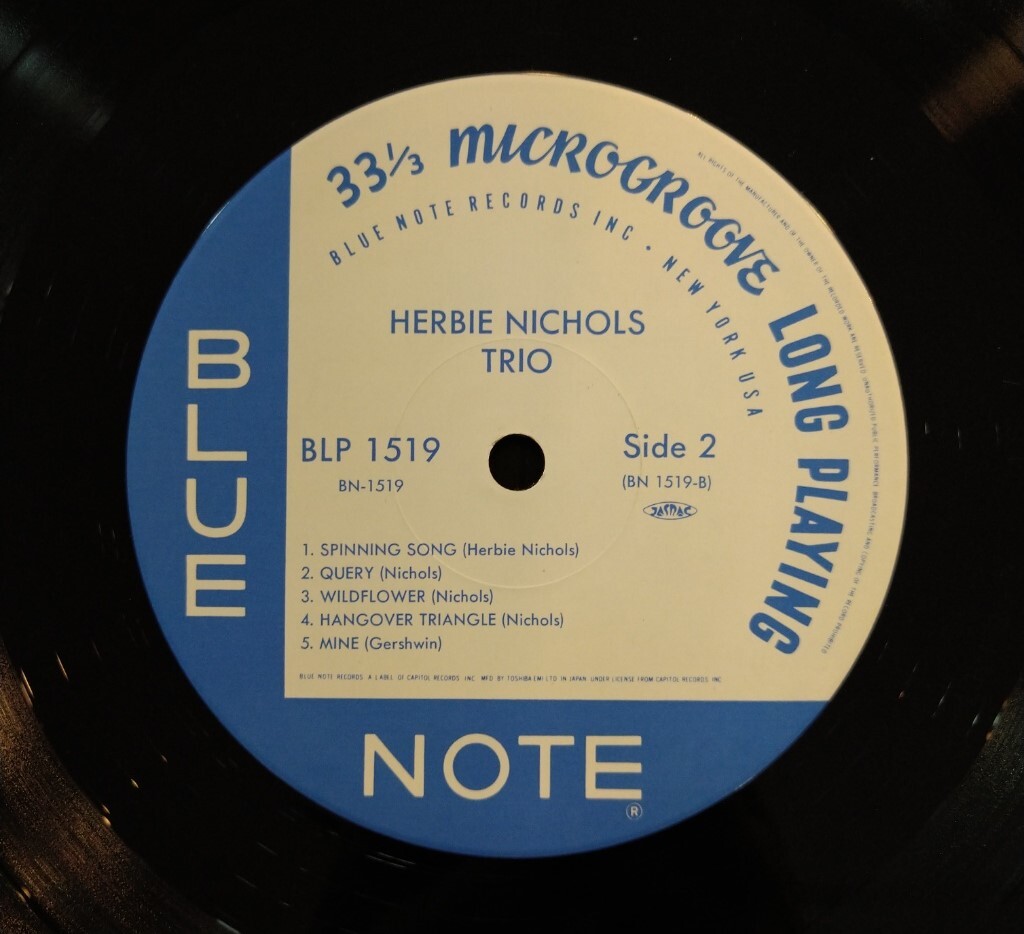 Herbie Nichols Trio★ハービー・ニコルス Blue Note BN1519 東芝 日本盤 中古アナログレコード_画像4