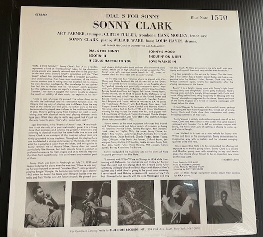 Sonny Clark/Dial S For Sonny★ソニー・クラーク Blue Note BN1570 US盤再発 中古アナログレコード_画像2