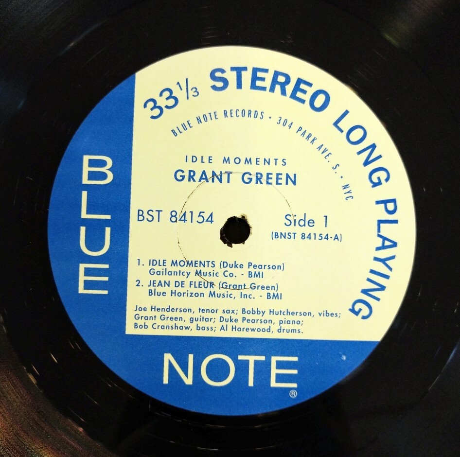 Grant Green/Idle Moments★グラント・グリーン Blue Note BST84154 US盤再発 中古アナログレコード_画像3