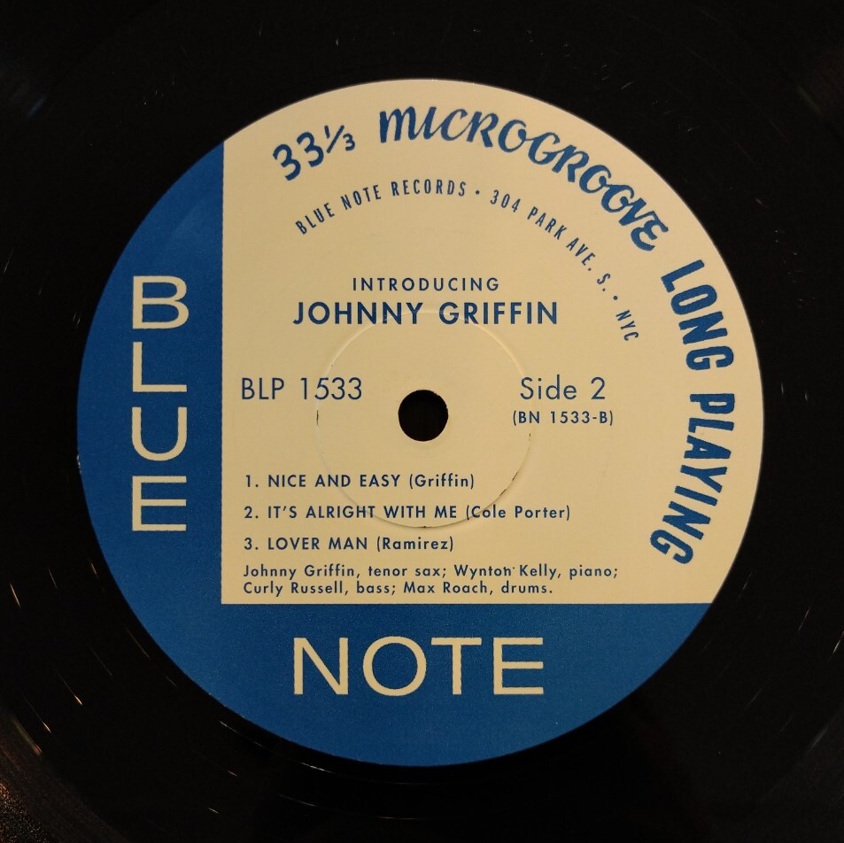 Johnny Griffin/Introducing★ジョニー・グリフィン Blue Note BLP1533 US盤再発 中古アナログレコード_画像4