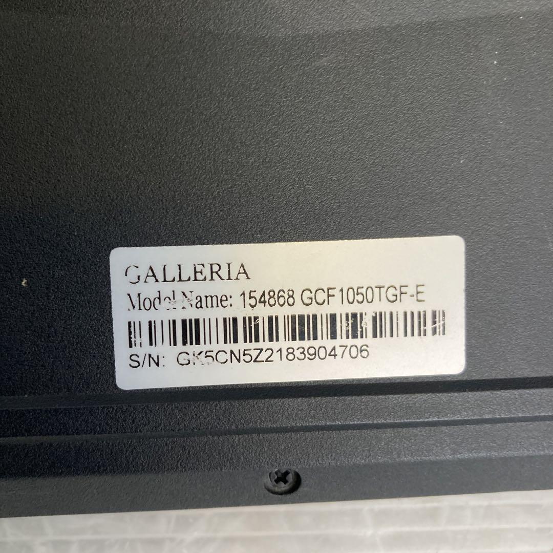 ドスパラ　ガレリア i5 8300H GTX1050ti PC　ジャンク_画像7