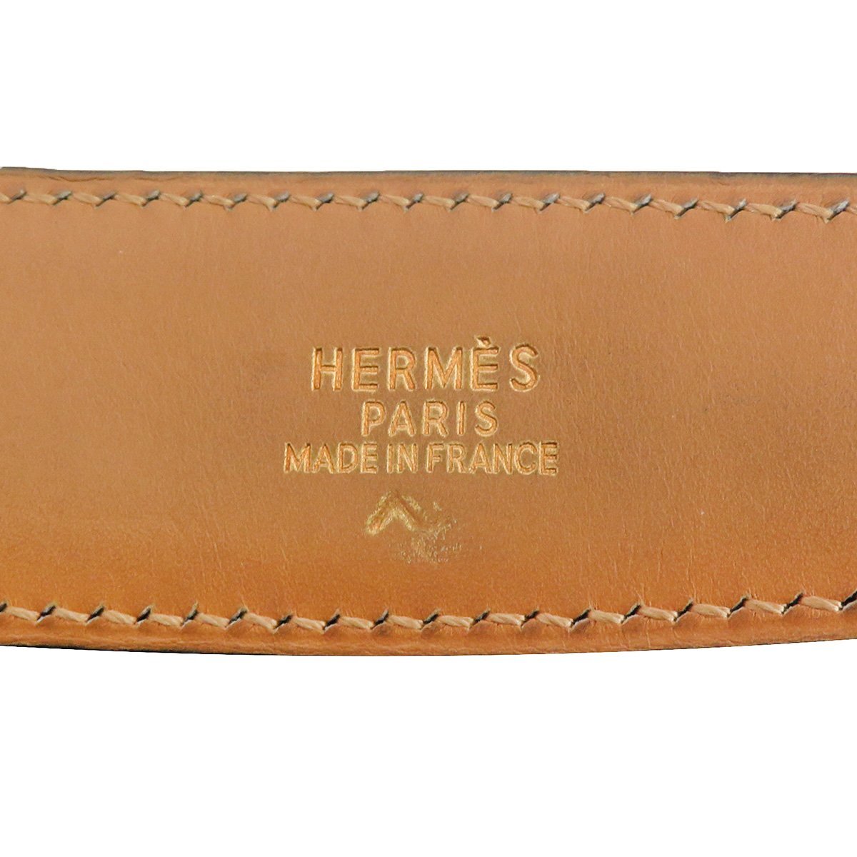 良品 HERMES エルメス コンスタンス Hベルト ポロサス クロコダイル レザー ゴールドバックル ベルト 46461_画像6