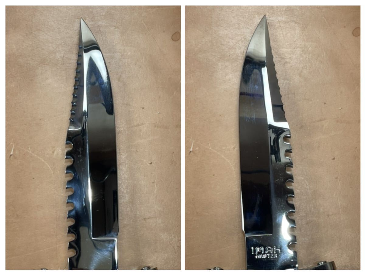 IMAX MASTERi Max master unused goods Survival knife mirror finishing 