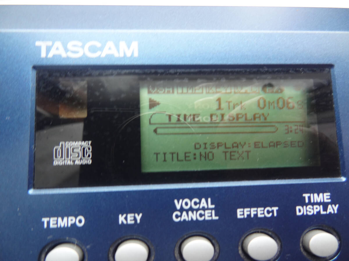 TASCAM CD-VT2 Music & Voice Trainer動作品　取扱説明書(コピー)付き_画像5