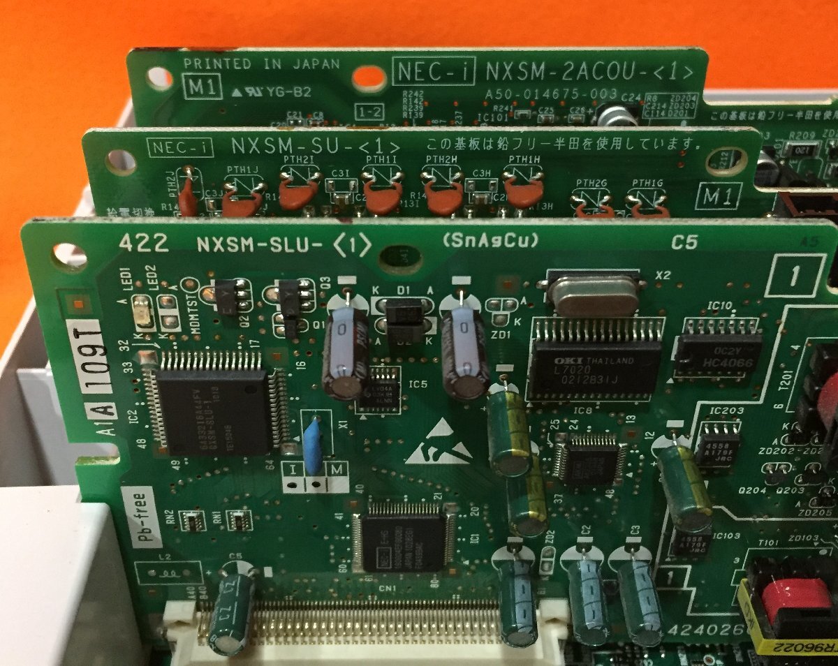 NTT ビジネスフォン N1S-ME-(1) 主装置+NXSM-2ACOU-(1)+NXSM-SLU-(1)+NXSM-SU-(1) ユニット付きの画像4