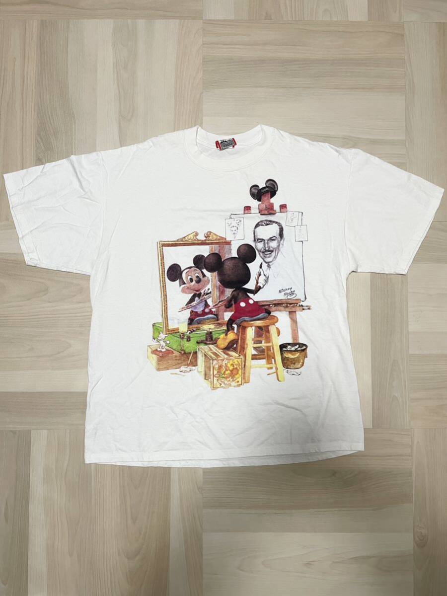 初期 ノーマン ロックウェル ミッキー tシャツ 映画 ディズニー disney vintage ヴィンテージ アニメ rock rap アート _画像2