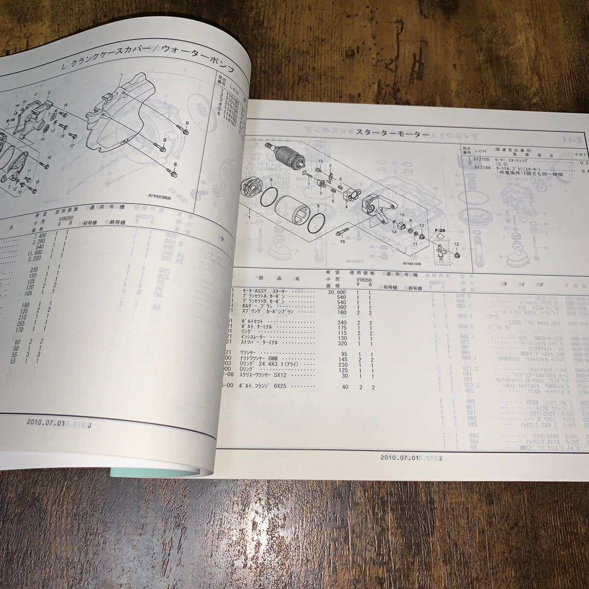 ホンダサービスマニュアル VTR(JBK-MC33)とパーツカタログ2版の画像7