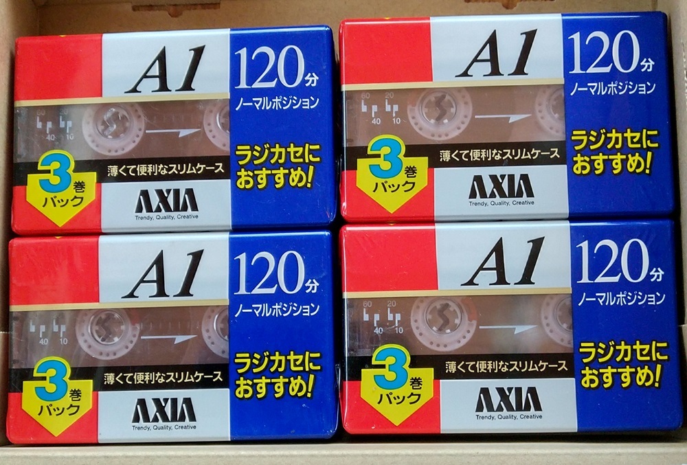 【送料無料】カセットテープ AXIA A1 120 12本 未使用品 /ノーマルテープ/Normal/新品/120分/アクシア_画像2