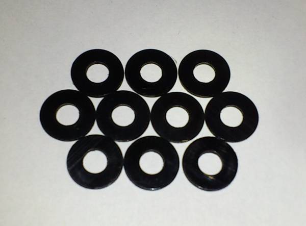 樹脂ワッシャーM4用　10枚　黒　ジュラコン　外径10mm_画像1
