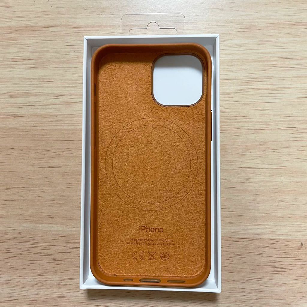 ** new goods **Apple Apple original iPhone 13 mini leather case * Golden Brown 20B35