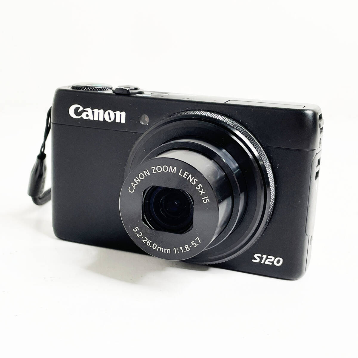 中古☆Canon コンパクトデジタルカメラ PowerShot S120 ブラック デジカメ キャノン パワーショット Wi-Fi対応 タッチパネル 付属品あり