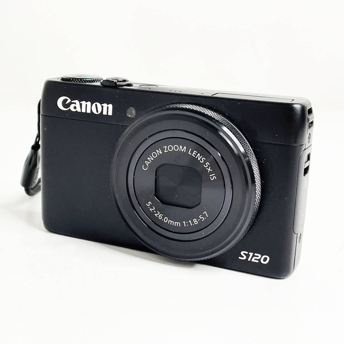 中古☆Canon コンパクトデジタルカメラ PowerShot S120 ブラック デジカメ キャノン パワーショット Wi-Fi対応 タッチパネル 付属品あり