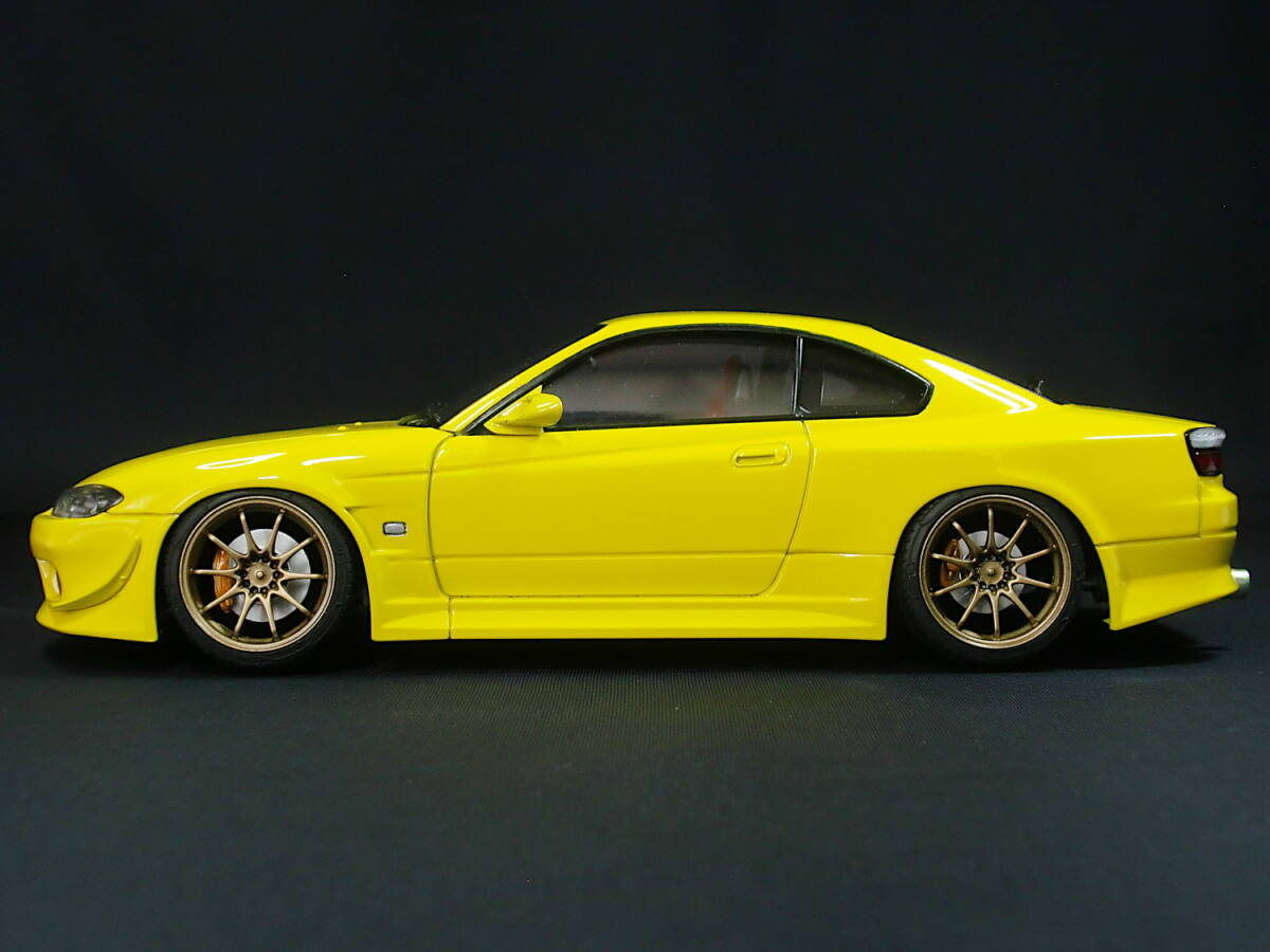  Aoshima 1/24 VERTEX S15 Silvia + Aoshima RAYS Volkracing CE28N