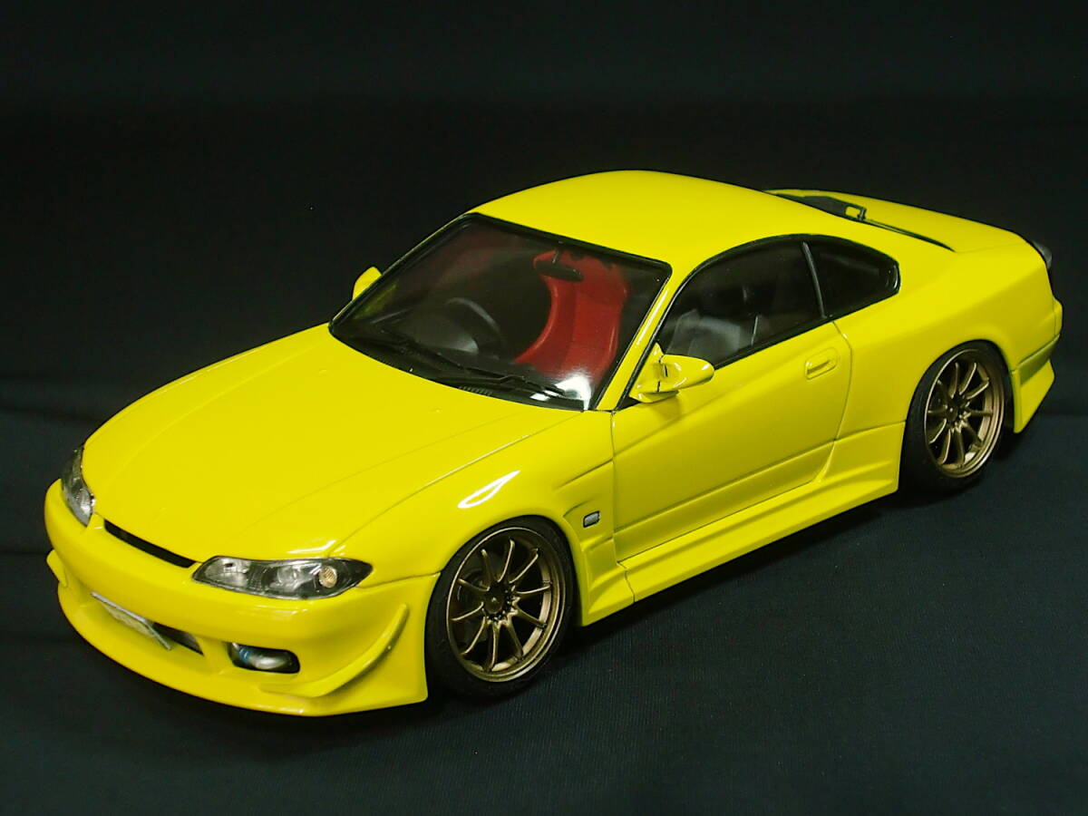  Aoshima 1/24 VERTEX S15 Silvia + Aoshima RAYS Volkracing CE28N