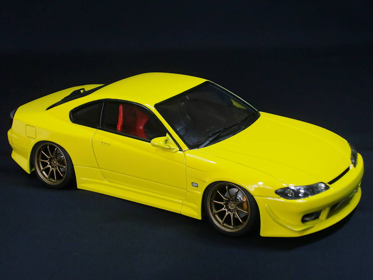  Aoshima 1/24 VERTEX S15 Silvia + Aoshima RAYS Volkracing CE28N