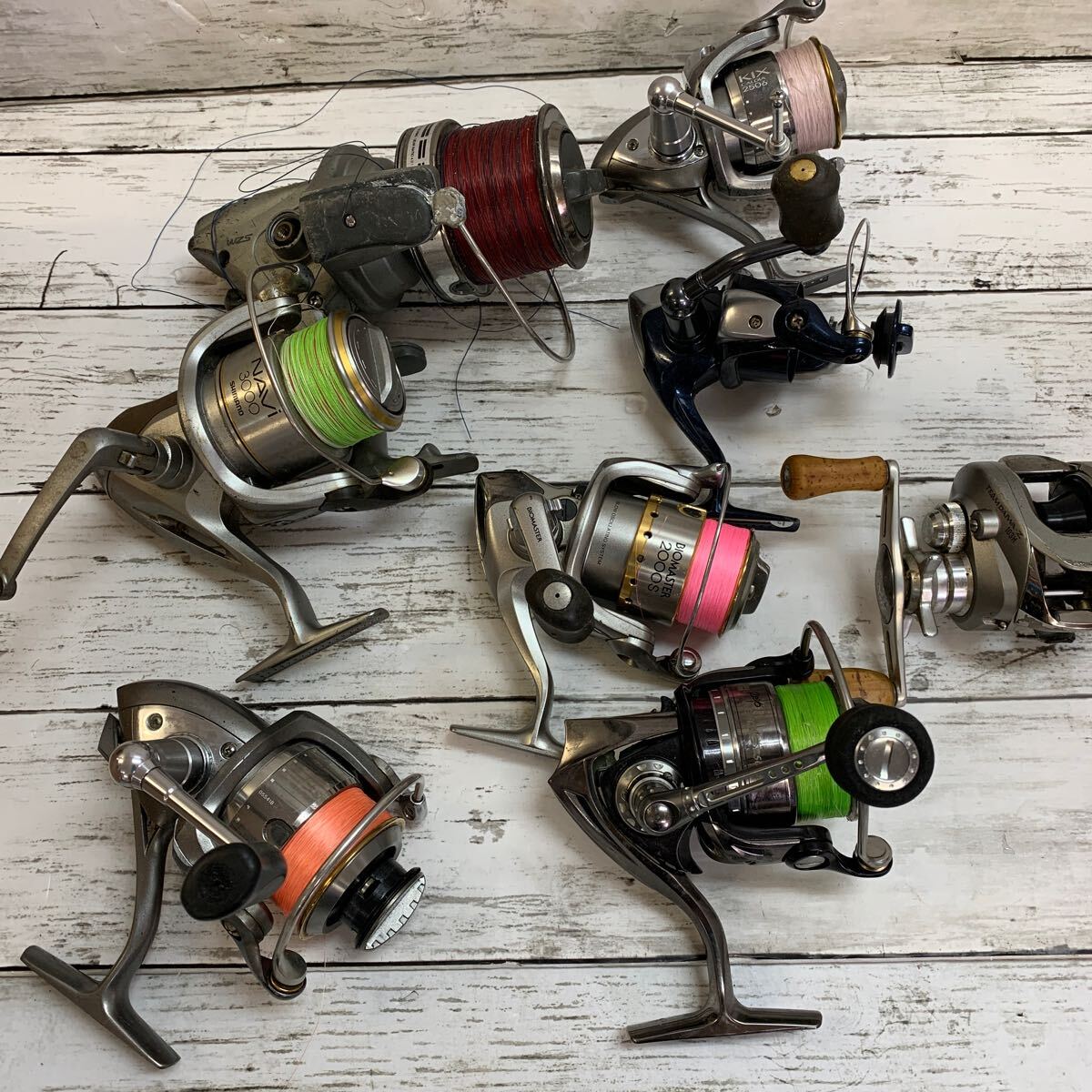 【中古品】リール 8点 まとめて シマノ ダイワ KIX 釣り具 SHIMANO Daiwa 釣り ジャンク_画像1