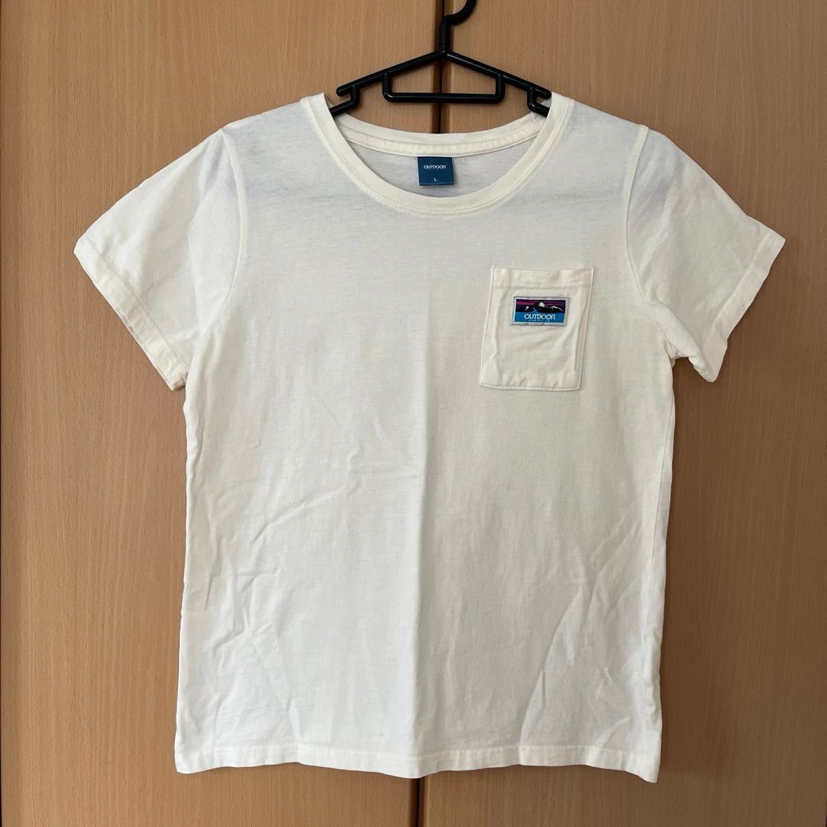 outdoor アウトドア　半袖Tシャツ　ポケット　ロゴ