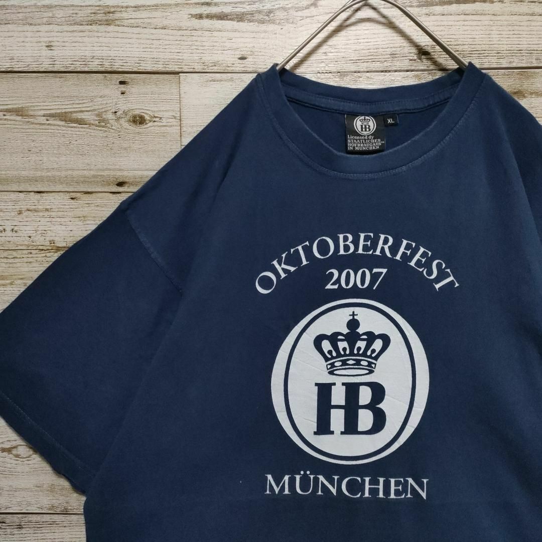 【623】 00S Hofbruhaus ホフブロイハウス OKTOBERFEST '07 Tシャツ 企業物 ユーロ古着_画像1