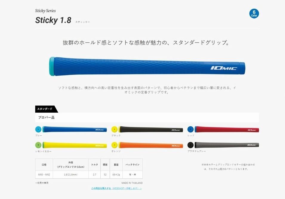 ♪IOMIC　Ｓｔｉｃｋｙ１．８　スタンダード♪M6２　BL無　レッド♪_画像1