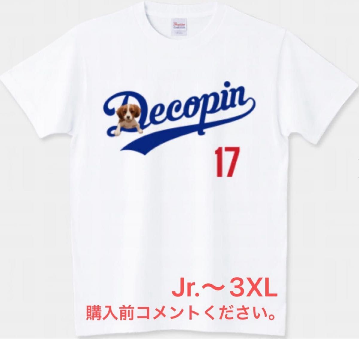 大谷翔平 Tシャツ ロサンゼルス ドジャース デコピン ディコイ MLB デコイ エンゼルス 野球 愛犬 ベースボール わんちゃん