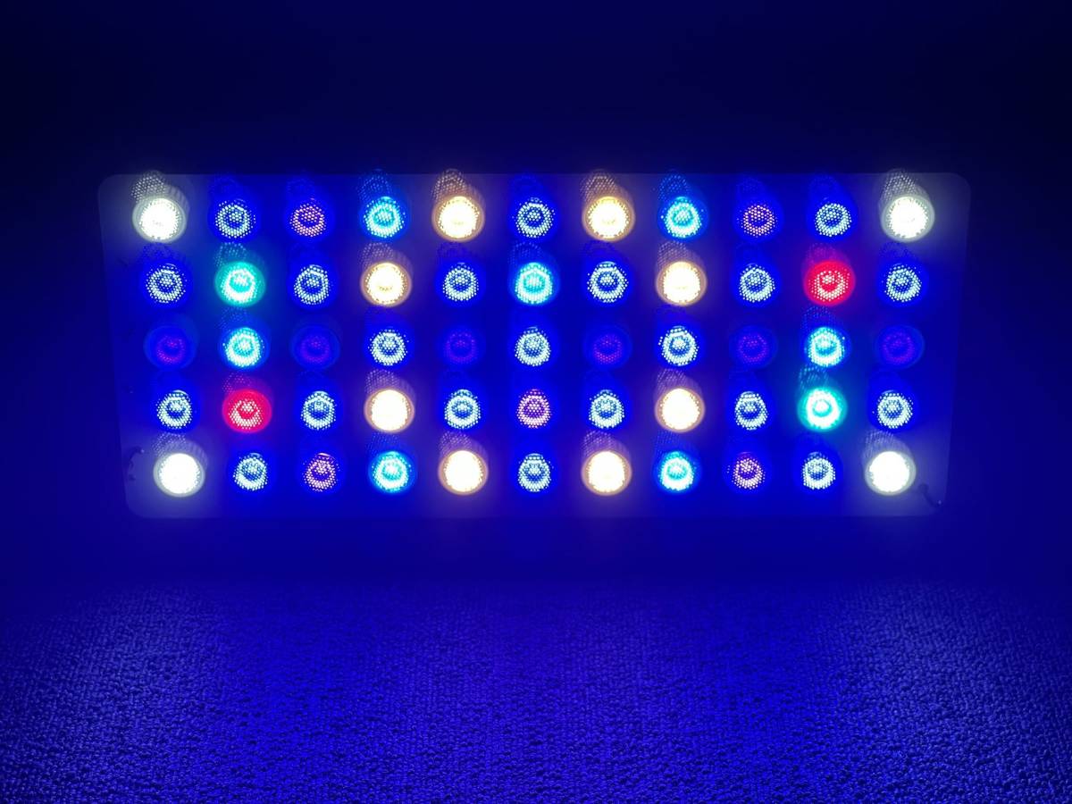 LEDライト水槽照明 PSE技術基準適合 プリズムレンズ サンゴ 海水 調光機能付き 165W ブラックボックス レッドの画像1