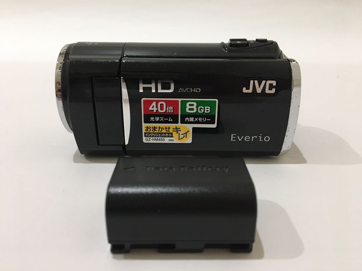 美品　JVC　Victor　ビクター　Everio　エブリオ　ビデオカメラ　GZ-HM450-B　ケンウッド　ブラック　黒　d15d15dd45_画像2