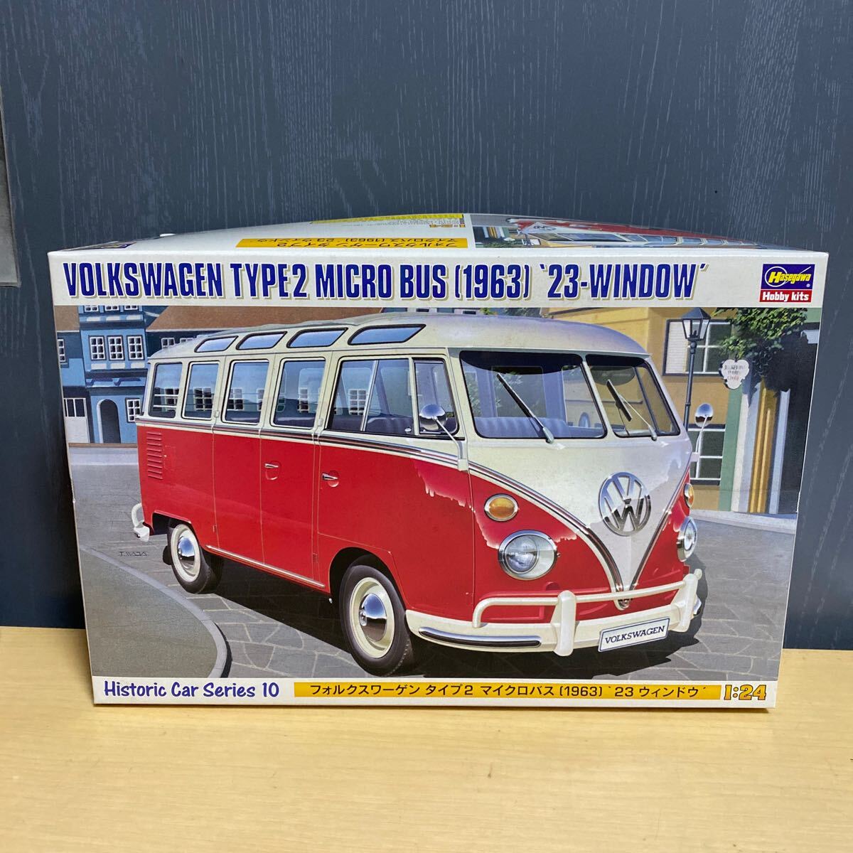 ハセガワ フォルクスワーゲン タイプ2 マイクロバス Hasegawa Volkswagen Type2 Micro Bus (1963) 23-Window 1/24 プラモデル　未組立 _画像1