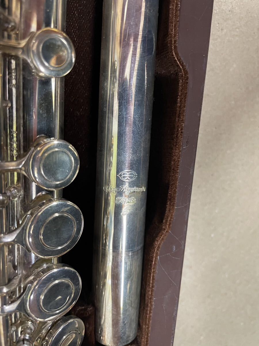 MIYAZAWA ミヤザワ Flute フルート MS-70 A442 ケース付き 変色あり 動作未確認の画像4