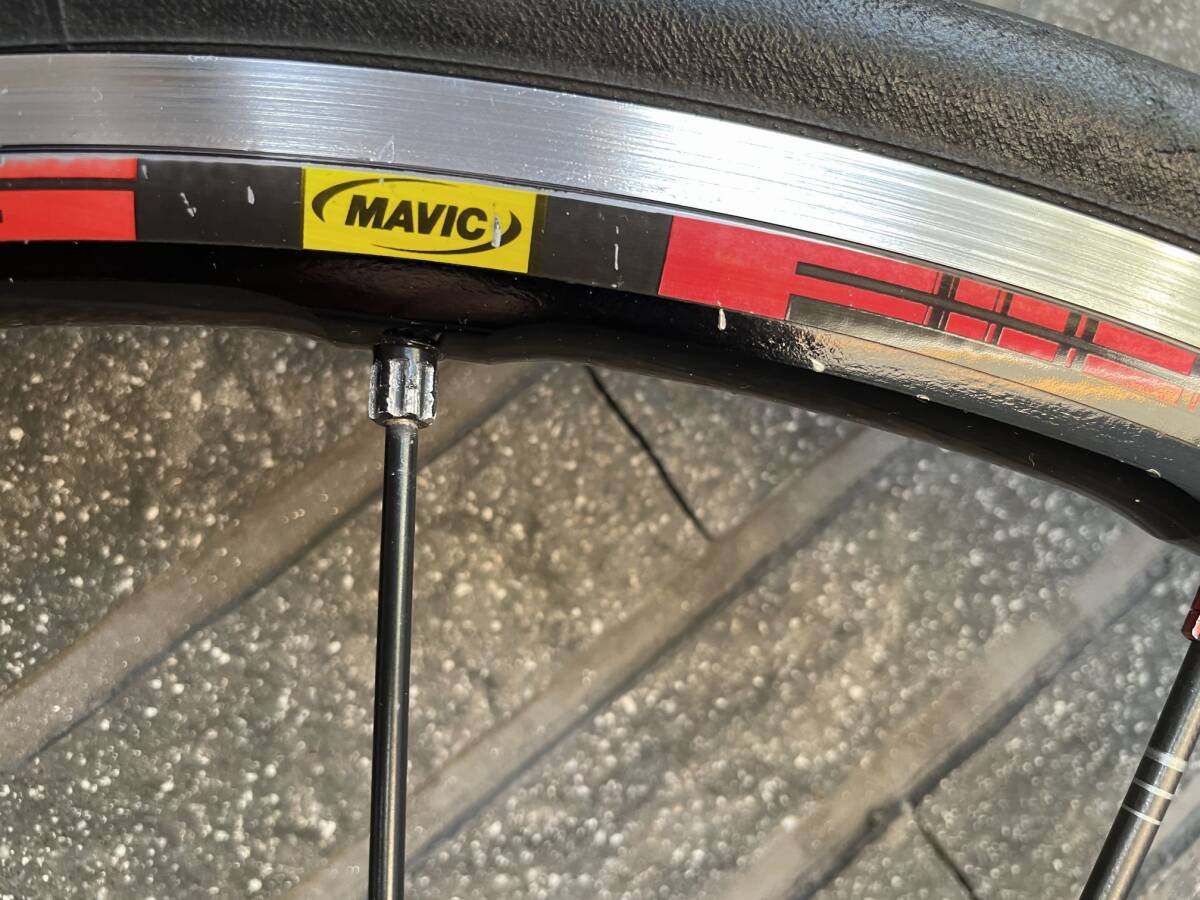 【難・中古】MAVIC マビック R-SYS　クリンチャー　シマノフリー10速　前後セット　クイック付（難有）_画像4