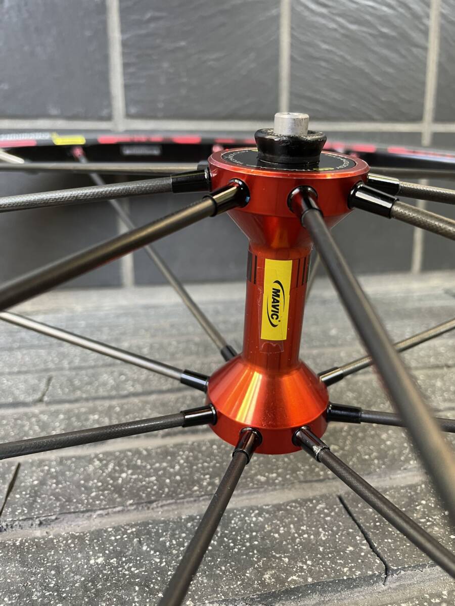 【難・中古】MAVIC マビック R-SYS　クリンチャー　シマノフリー10速　前後セット　クイック付（難有）_画像6