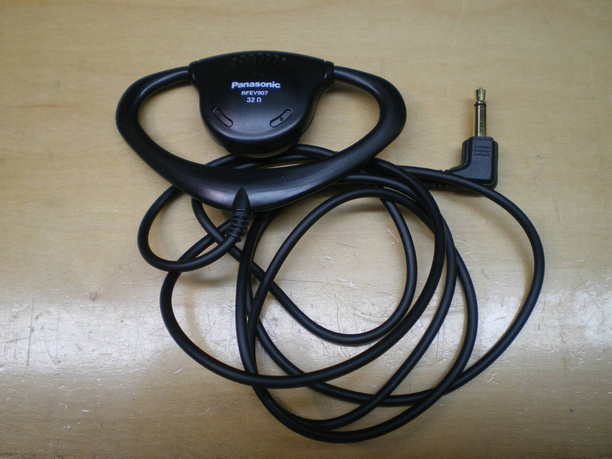 Panasonic製、耳かけ式イヤホン 3.5mmモノプラグ RFEV907_画像1