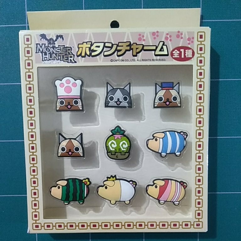  Monstar Hunter mon handle button charm unused goods box pain equipped i-ll - prize not for sale Capcom 
