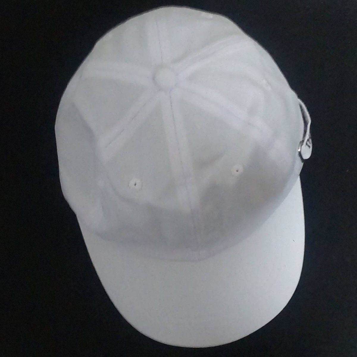 白 大きめ キャップ 帽子 韓国 ロゴ 男女兼用 紫外線対策 シンプル