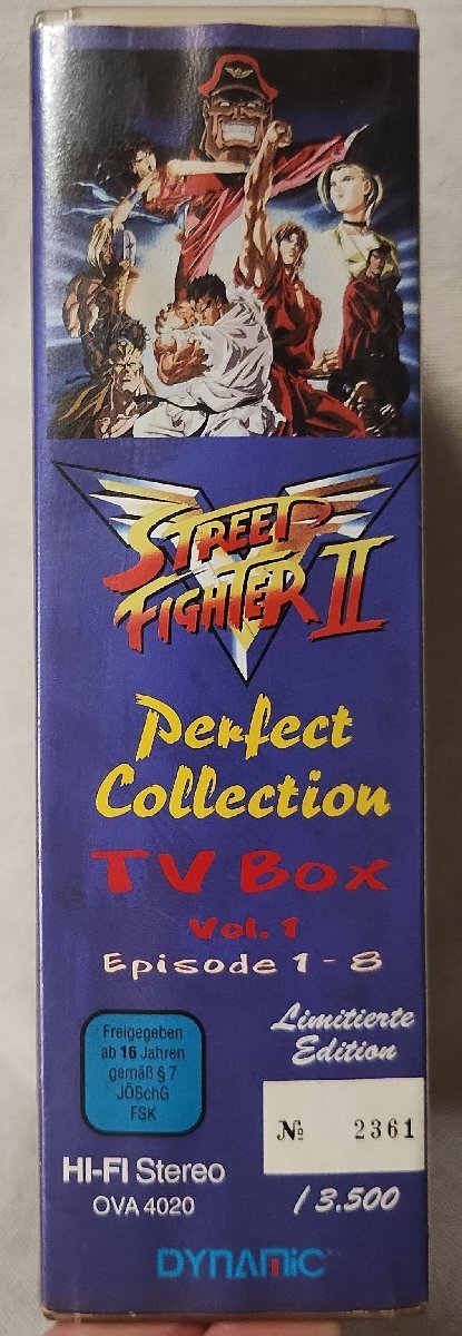 ** ограниченая версия за границей VHS PAL system Street Fighter 2 Perfect коллекция TV-BOX EPISODE 1-8* видео 2 шт. комплект *10763CDN