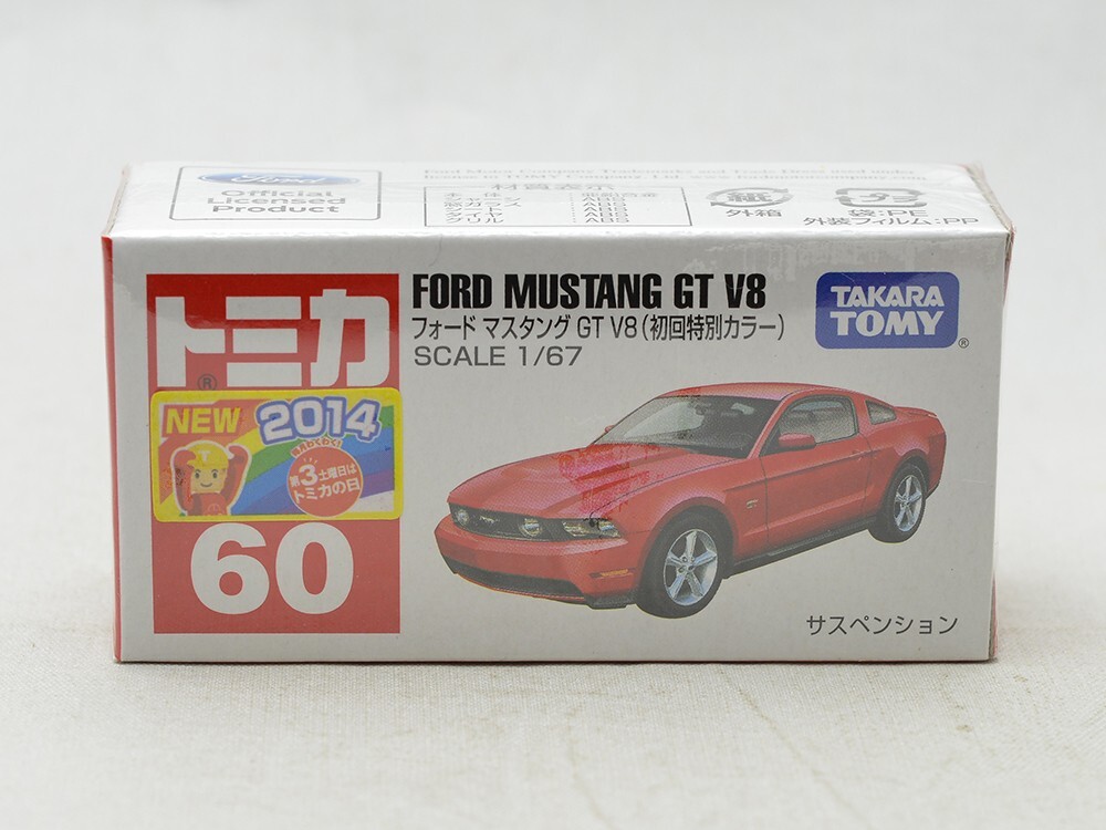 60-6　フォード マスタング GT V8 （初回特別仕様）　 絶版トミカ ※商品説明欄必読_画像で良くご確認ください