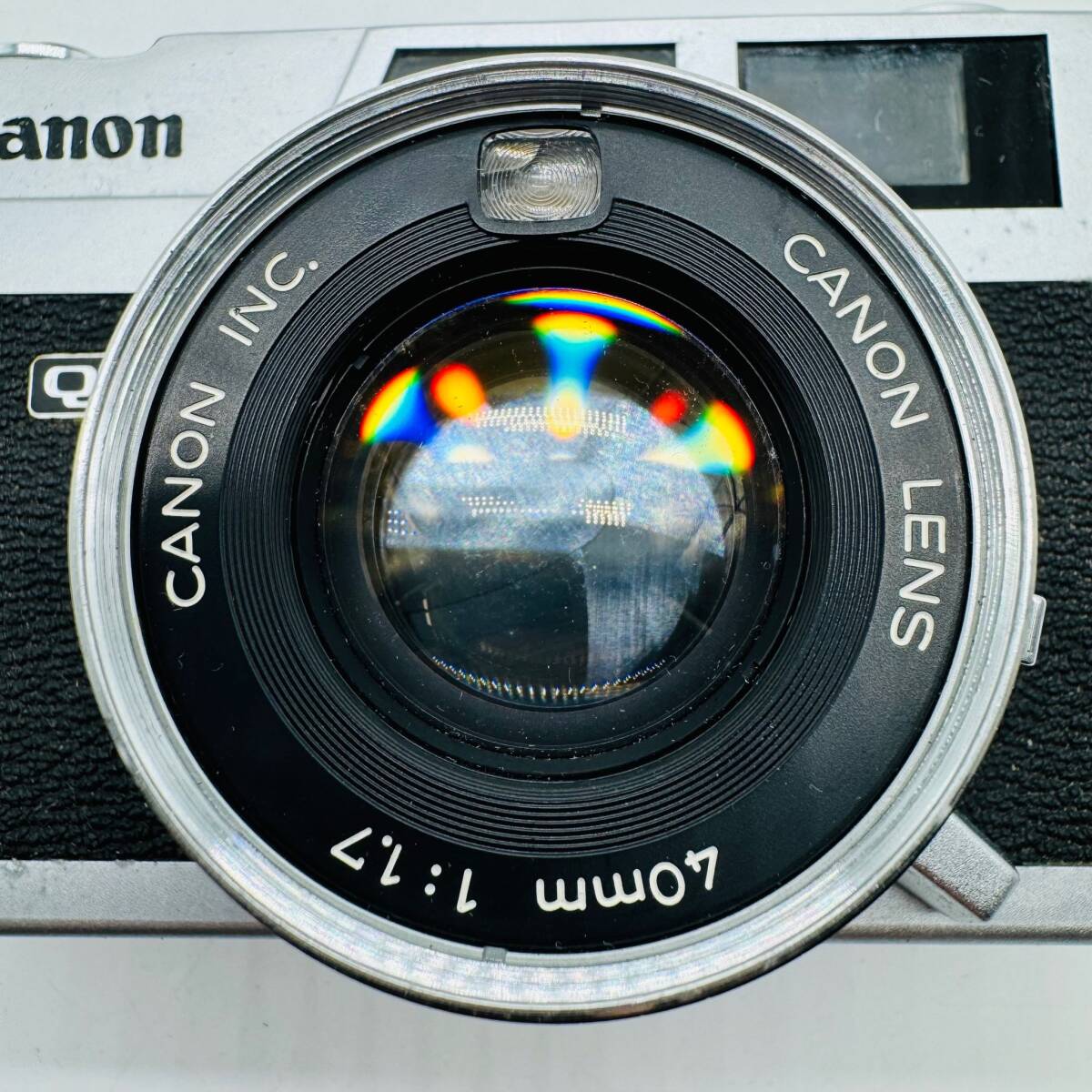 CANON キヤノン Canonet QL17 フィルムカメラ レンジフィルター シルバー 40mm F1.7 中古品 動作未確認 現状品 格安 1円出品 7741の画像3