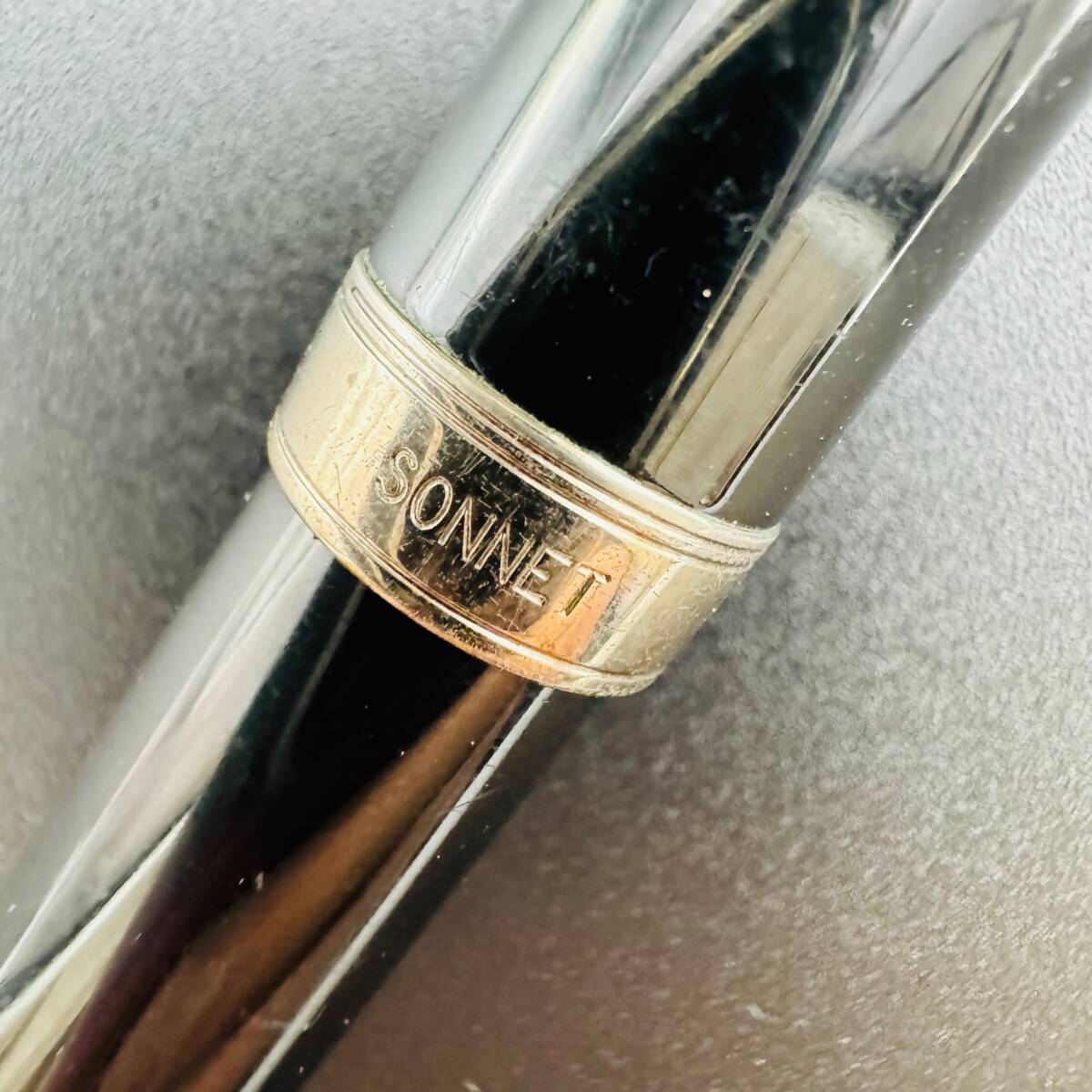 PARKER パーカー SONNET ソネット 万年筆 ペン先18K-750刻印 筆記具 中古品 ブランド 筆記未確認 コレクション 格安 1円出品 8388の画像6