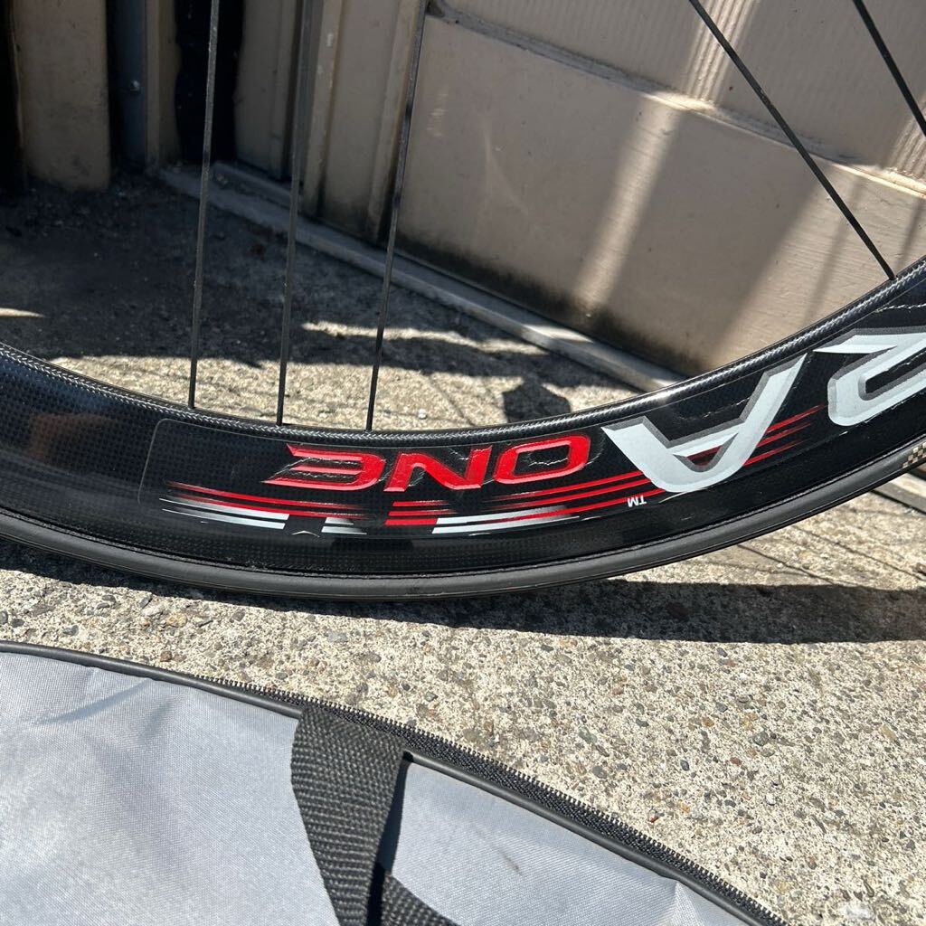 CAMPAGNOLO BORA ONE チューブラー　シマノ11s、おまけ付き（ホイールバッグ、ブレーキシュー）_画像10