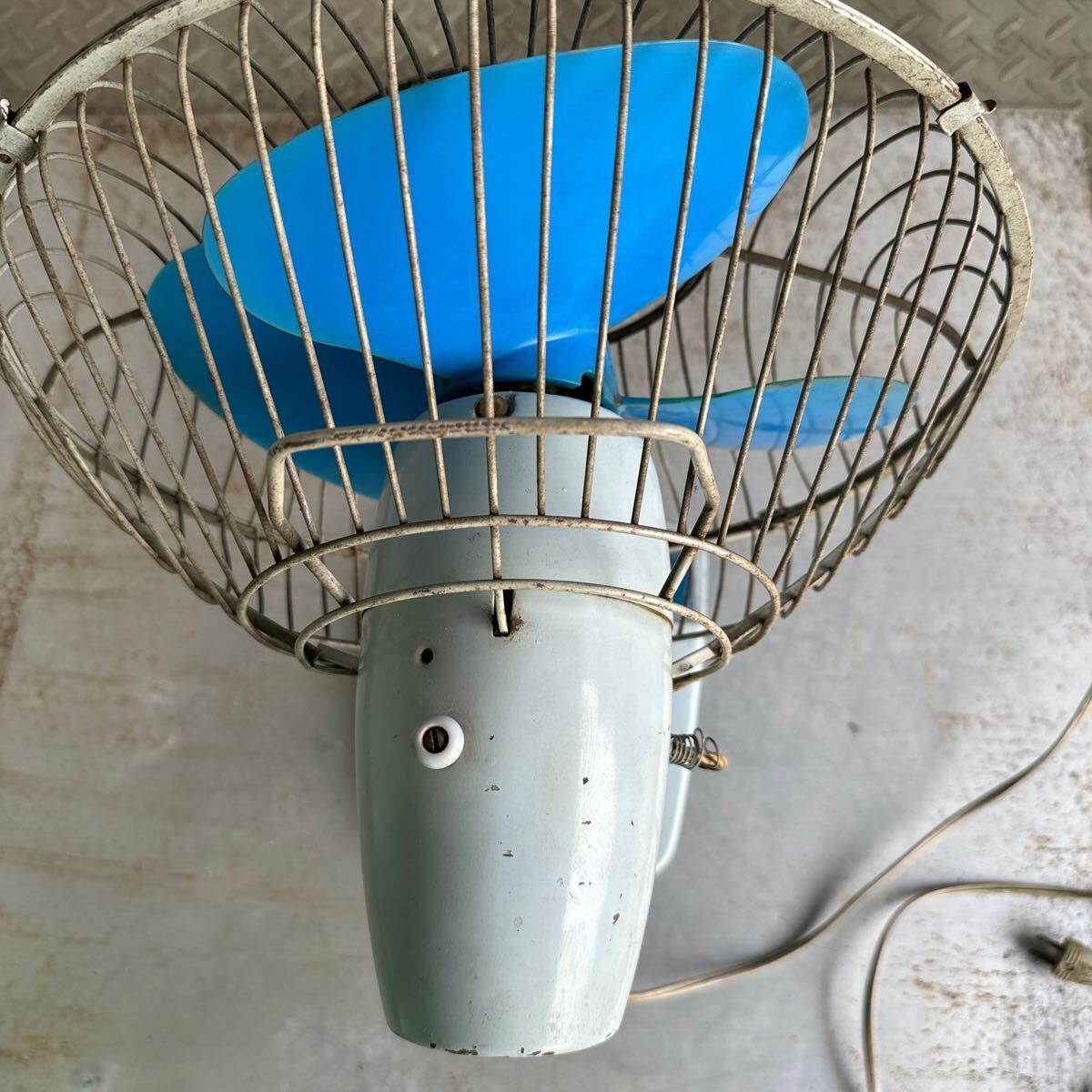 retro Mitsubishi electric fan R-30H operation verification ending, that time thing antique Showa Retro National present condition delivery 