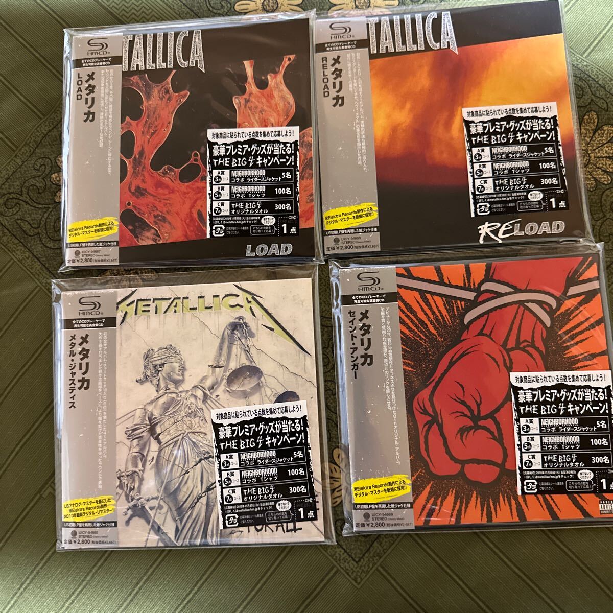[SHM-CD] Metallica 4 позиций комплект /LOAD,RELOAD, metal * Justy s,se in to* Anne ga-( бумага жакет specification ) Metallica 